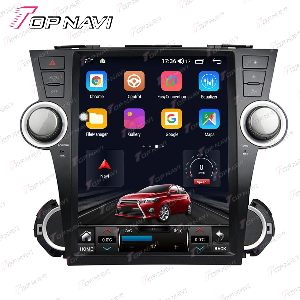 Android 10.0 Car Radio 2DIN Touch Screen GPS Navigation Car DVD Radio Audio Multimedia Player for Toyota Highlander 2008 - 2014