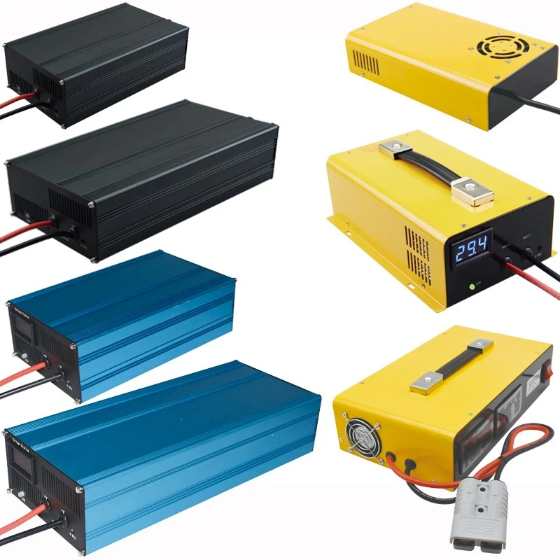 DC Battery Charger Triple Lithium Battery Fast Charger 12.6V 35A Electrically-Operated Car 110VAC 220VDC