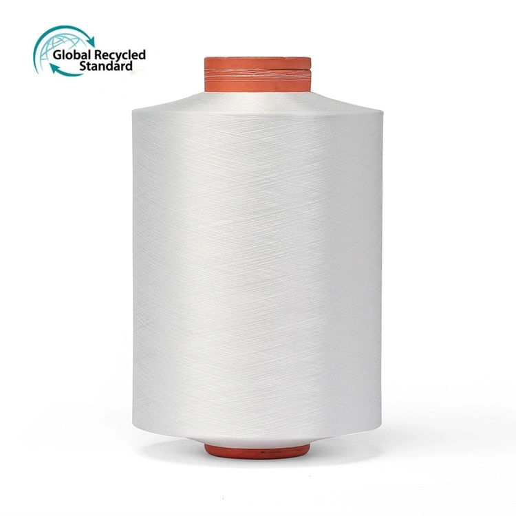 100% hilo de filamentos de nylon reciclado con certificado de Grs para Tejer y tejer