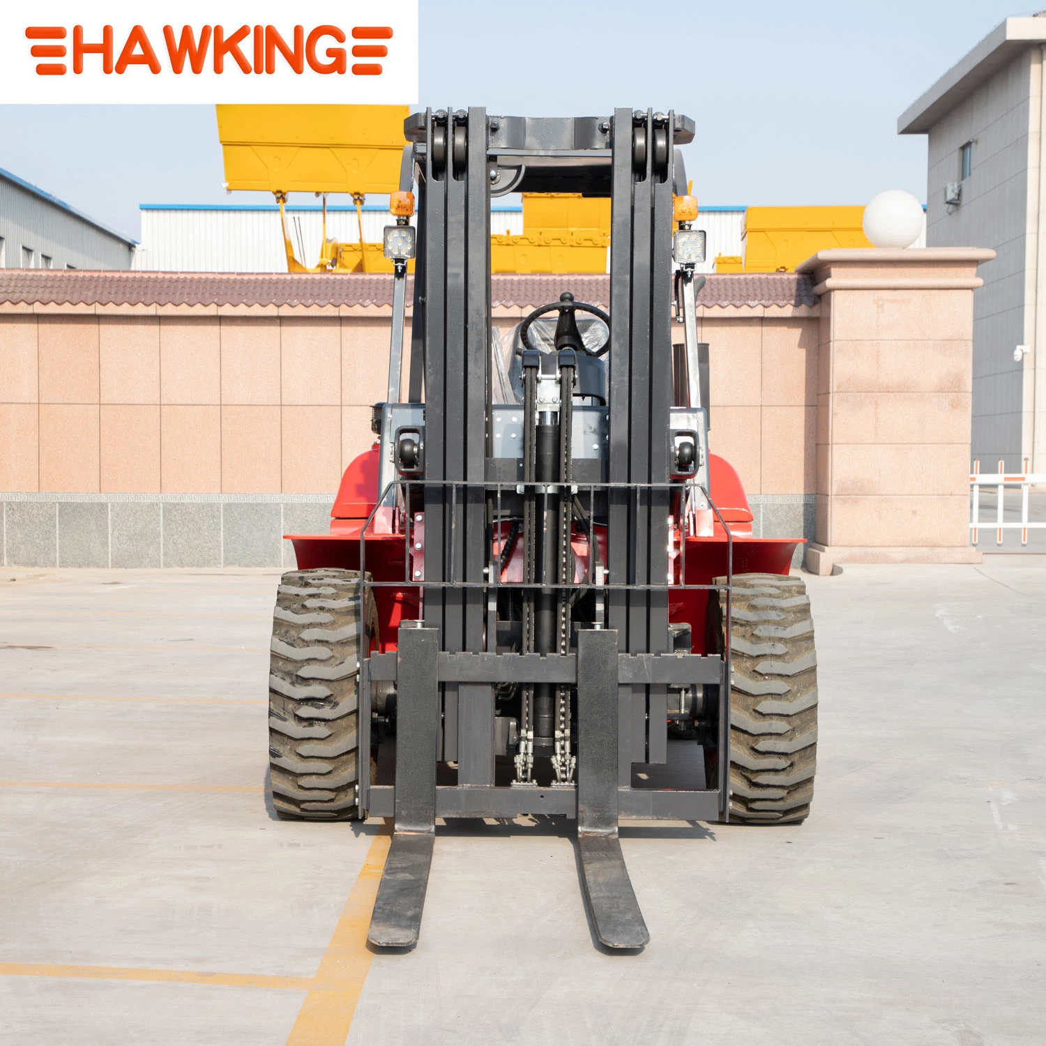 4.5 Ton Fork Lift Material Handling Truck All-Terrain Forklift Truck