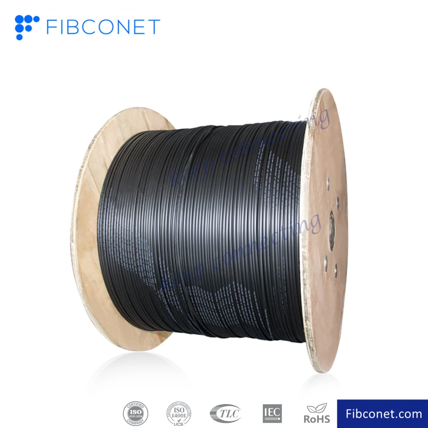 FTTH Council Piscina 12 Core G657A1 G657A2 ADSS Fibra todos cabos Dieletric Self-Supporting Cabo de antena