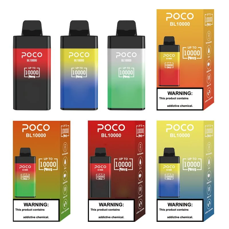 Poco Bl 10000 Kit de dispositivo de la vaina de bolitas de cigarrillo desechable E Vape