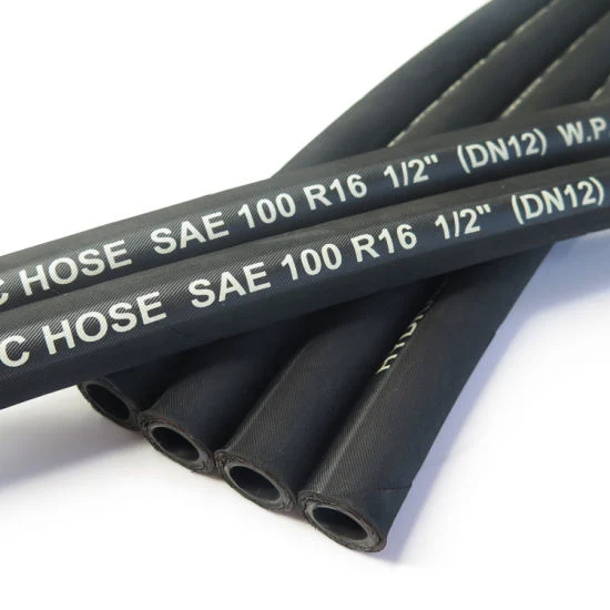 Double Layer American Standard High-Quality Flexible Rubber Hydraulic Hose SAE 100 R16