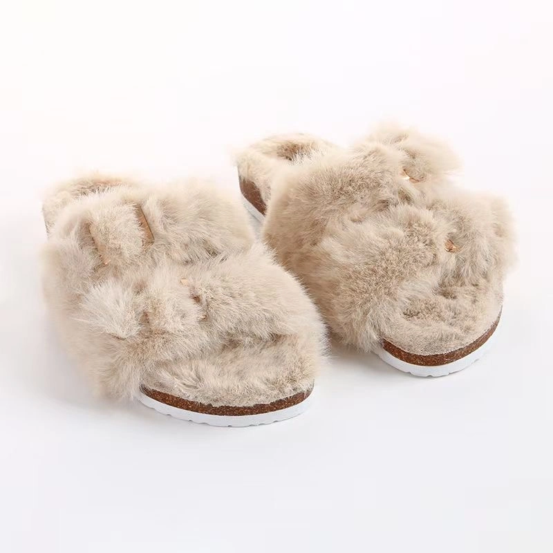 New Birken Style Kids Baby Cork Slipper Warm Winter Comfortable Boys Girls Shoes Birthday Gift