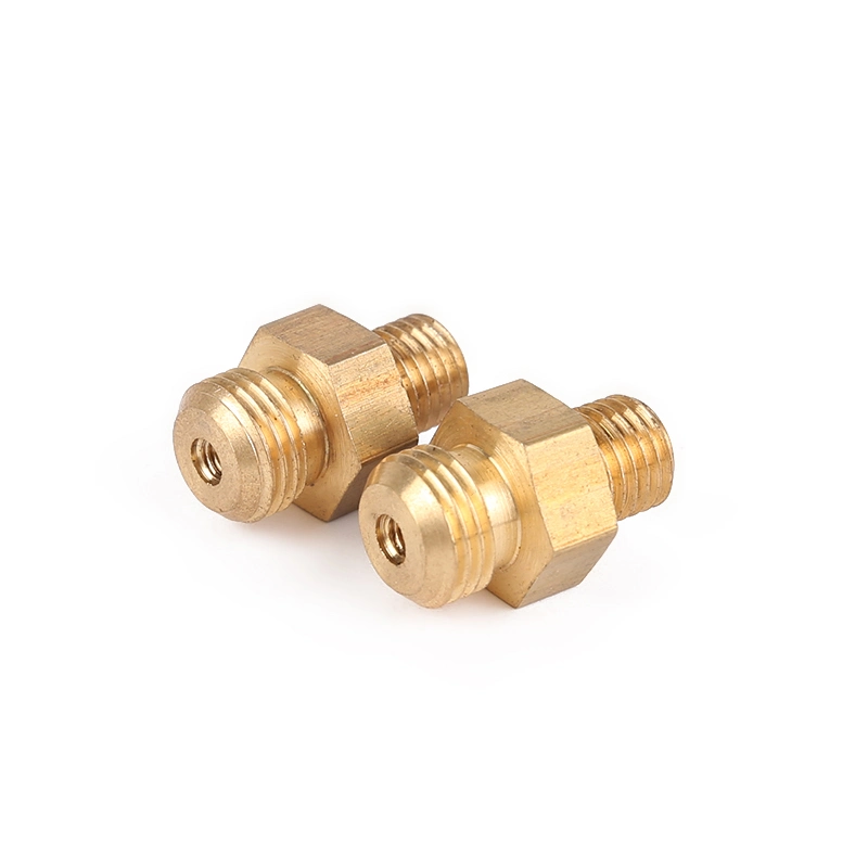 CNC Auto Parts Brass Tube Nipple Copper Hydraulic Pipe Fitting Brass Fasteners