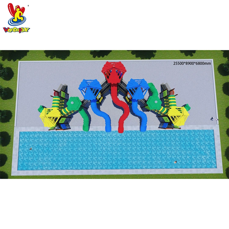 GS TUV Standard de brinquedos de plástico Piscina Crianças Piscina Parque de Diversões Piscina Crianças Playsets Water Park Deslize Jogos equipamentos de playground