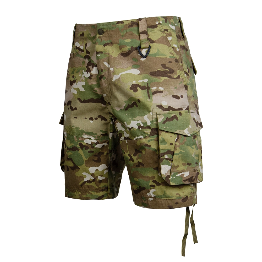 New Street Style Multicam Cp Camo Polyester and Cotton Cargo Casual Shorts for Men