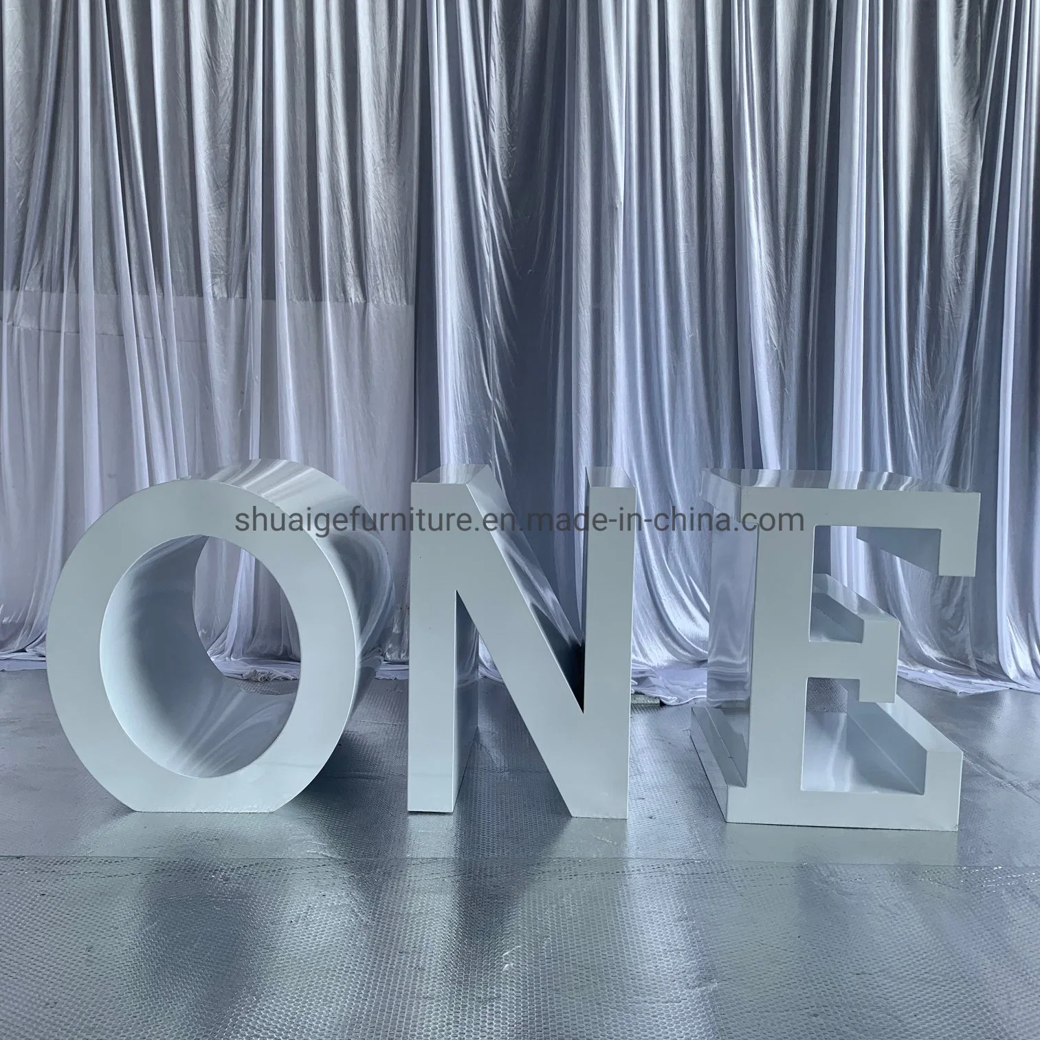 Cheap Wholesale/Supplierr Factory Price Children Baby Shower Party Furniture Decoration White Color Boy Letters