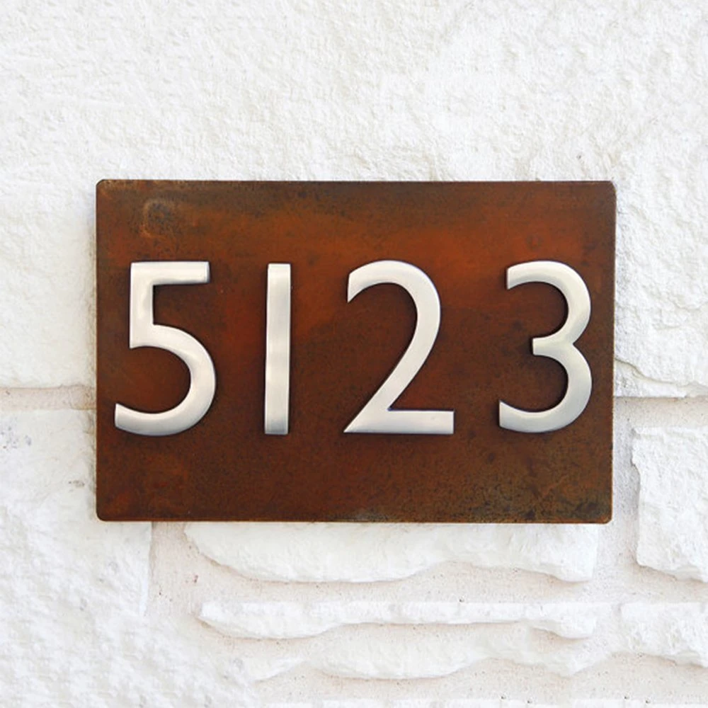 Manufacturer Supply Custom Metal House Number Plaque for Hotel