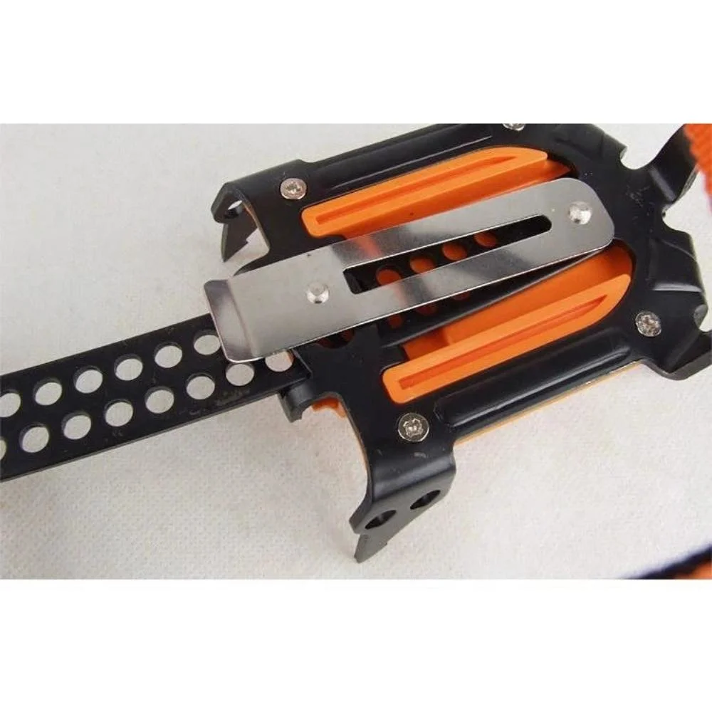 Steel Ice Grippers Crampon Traction Device Climbing Gear Mountaineering Glacier Travel Wyz20078