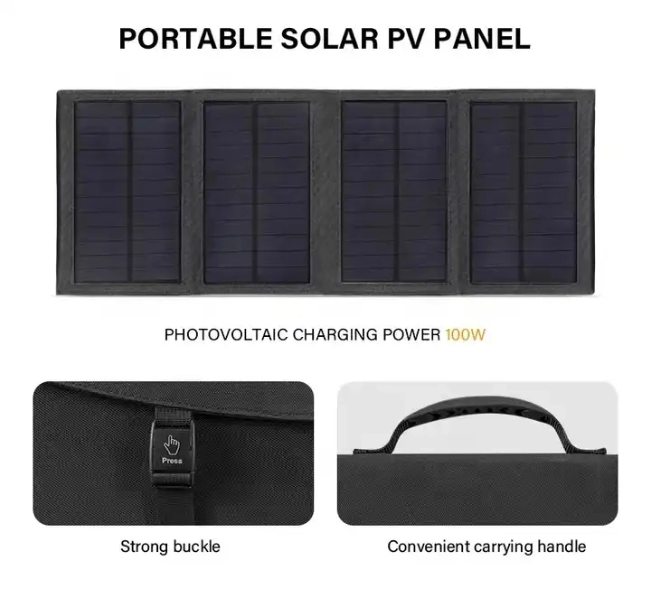 300W/500W/1000W/2000W Portable Power Station Solar Charging Generator with Battery for Outdoor Emergency Camping