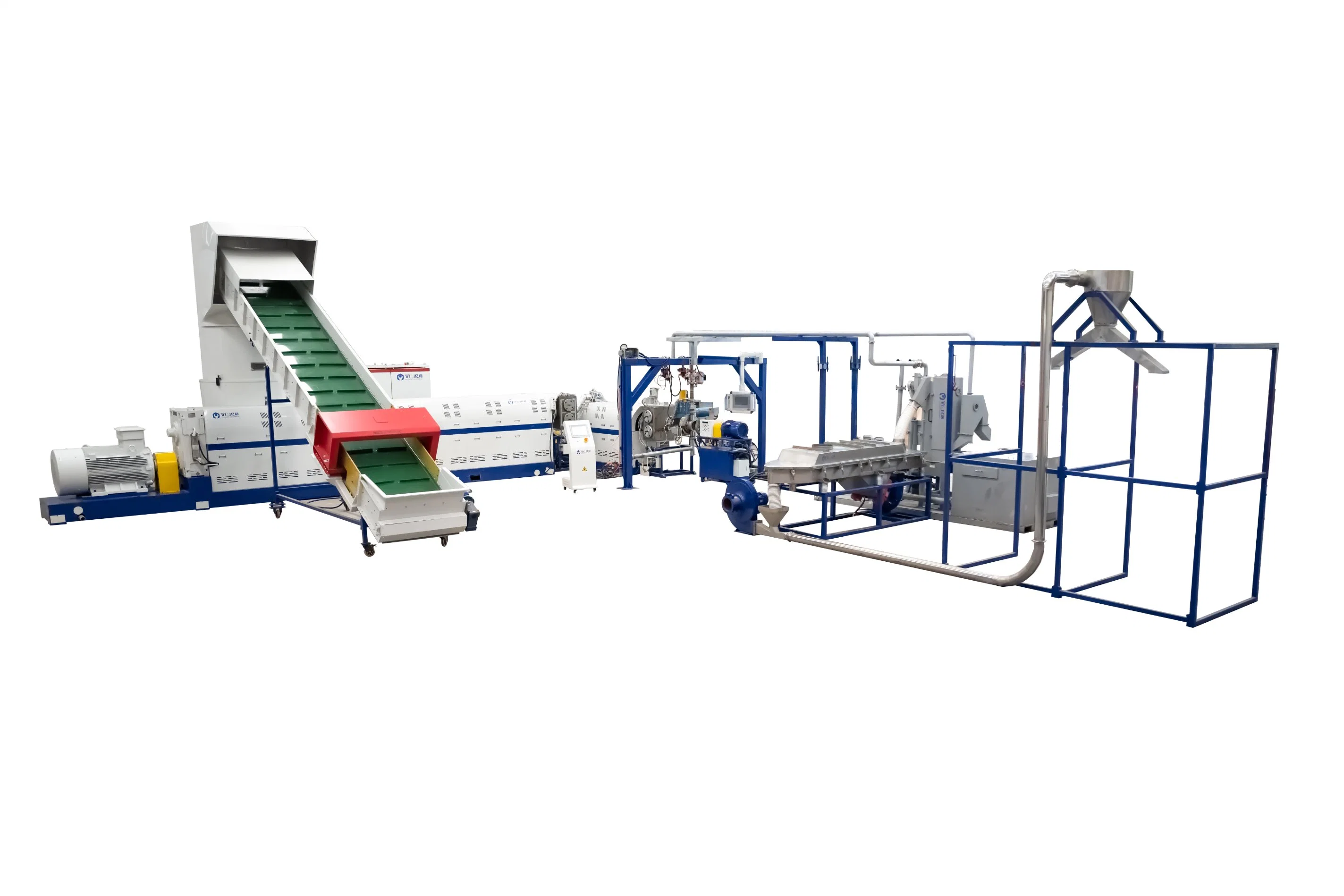 PP PE Waste Plastic Film Recycling Granulator China Water Ring Pelletizer