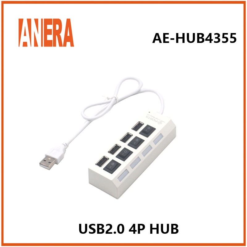 Hot Sale High Speed USB2.0 4 Ports Hub with Switch