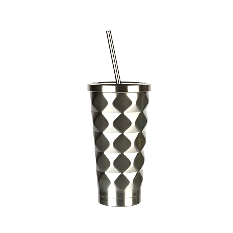 Best Seller Stainless Steel Tumbler Double Wall Coffee Mug with Straw