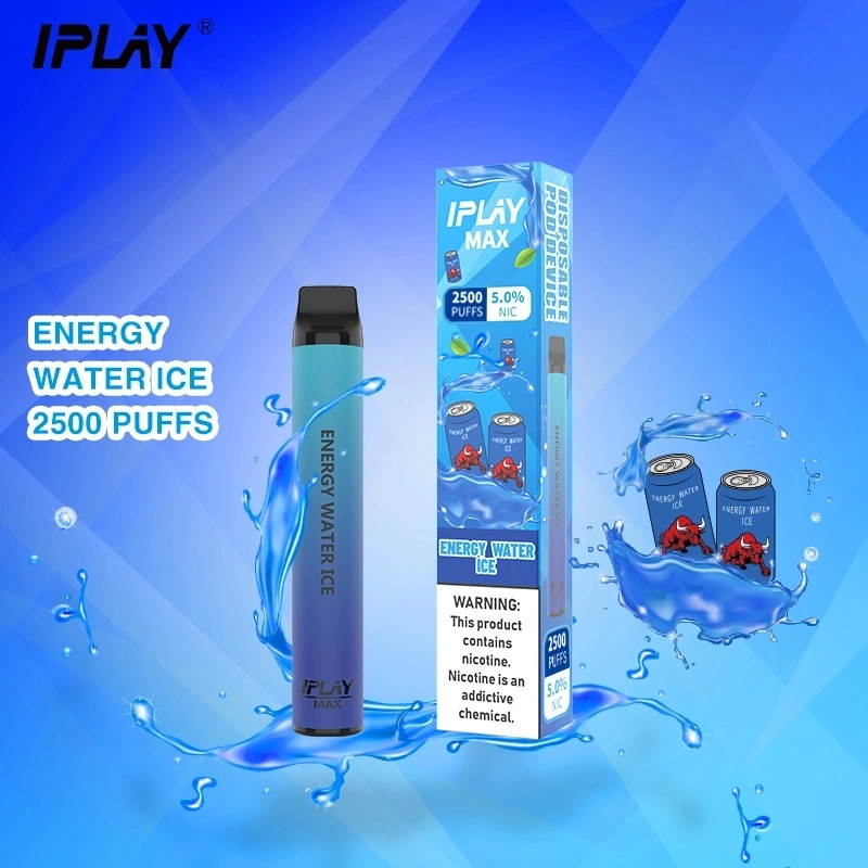 Actualizado Iplay Max 2500 bajo el vaporizador de productos desechables de nicotina Vape 2500 inhalaciones 8ml de aceite