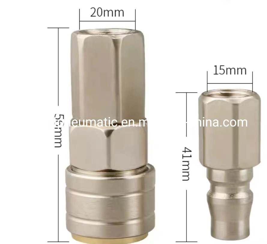 30 autoblocante sf/30PF la manguera de aire caliente de Venta de hierro del acoplador de metal niquelado conector rápido neumático