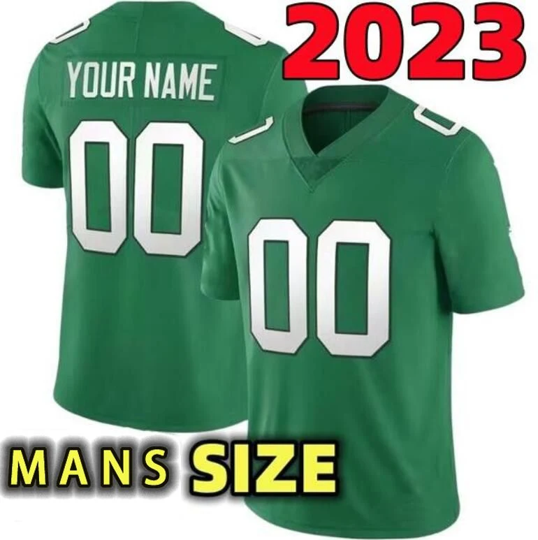 Football Jersey Jalen Hurts Brown Devonta Smith 6 Jason Kelce 62 Slay Jr 2 Carter Eagleslies Men's Size S-4XL Women's Youth S-3XL ED Jerseys