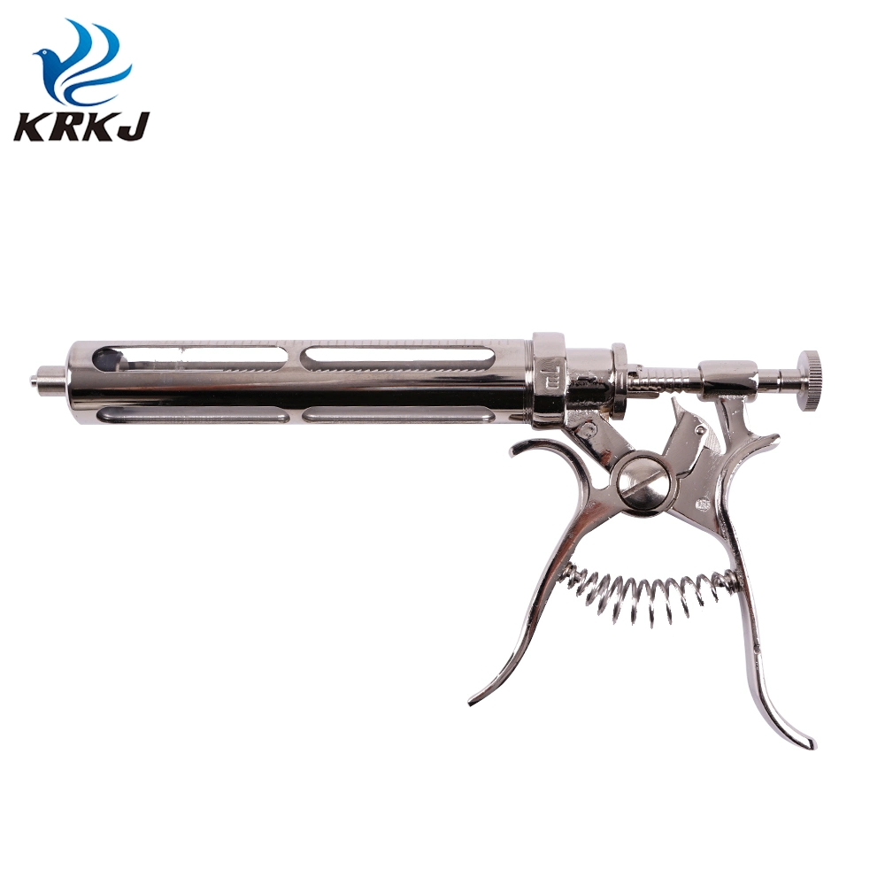 30ml 50ml Full Barrel Material Pistol Continuous Injection Syringe Medical for Big Animal