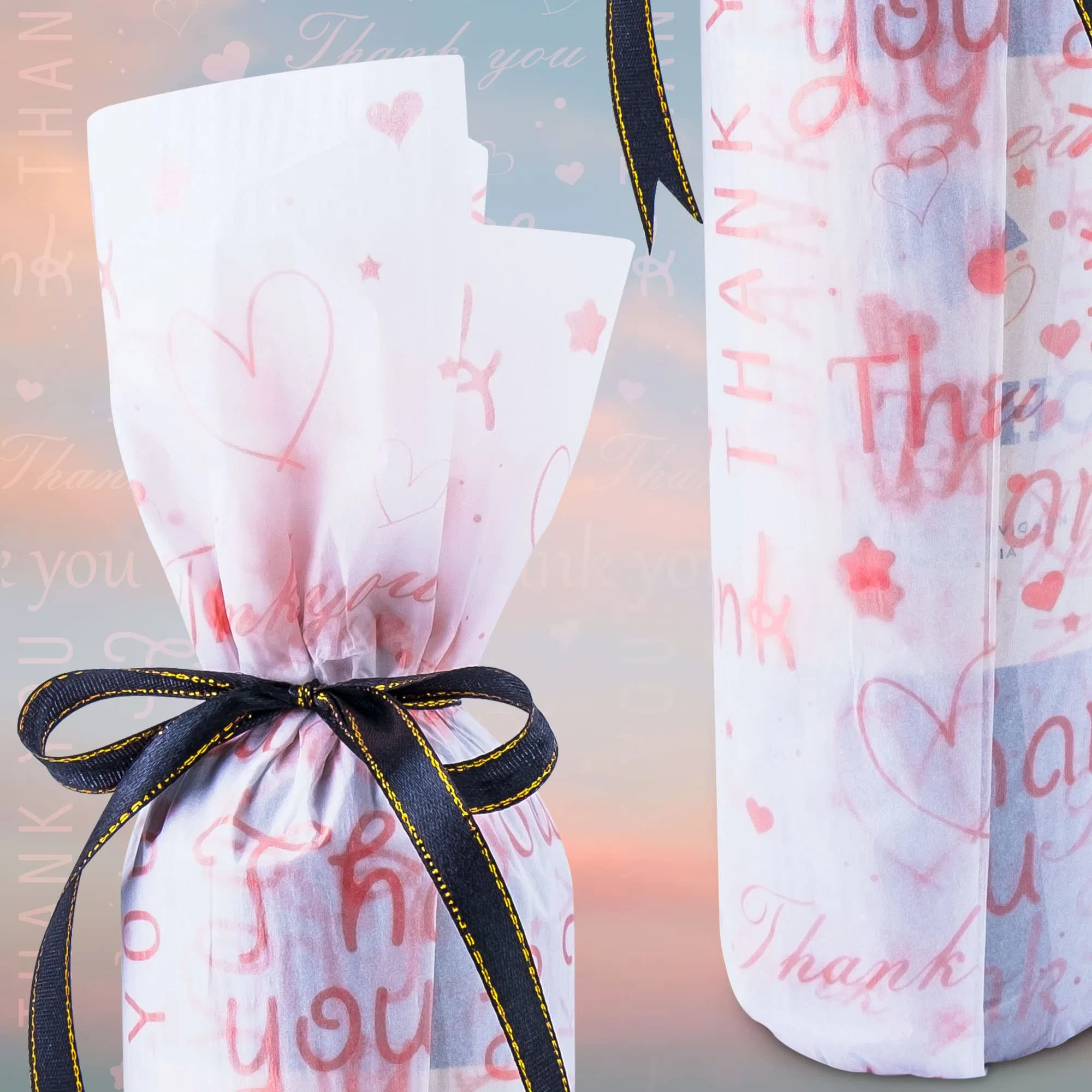 Holiday Packaging Brand Color Gift Wrapping Custom Printed Logo Tissue Paper