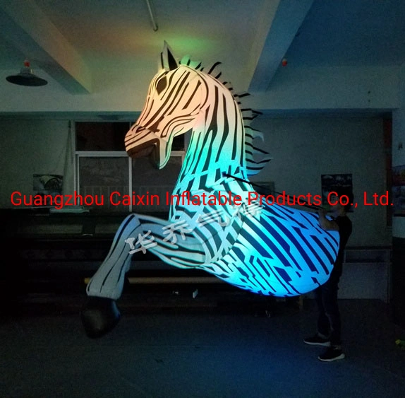 Waterproof Inflatable Zebra Model Floating Zebra Mascot Inflatable