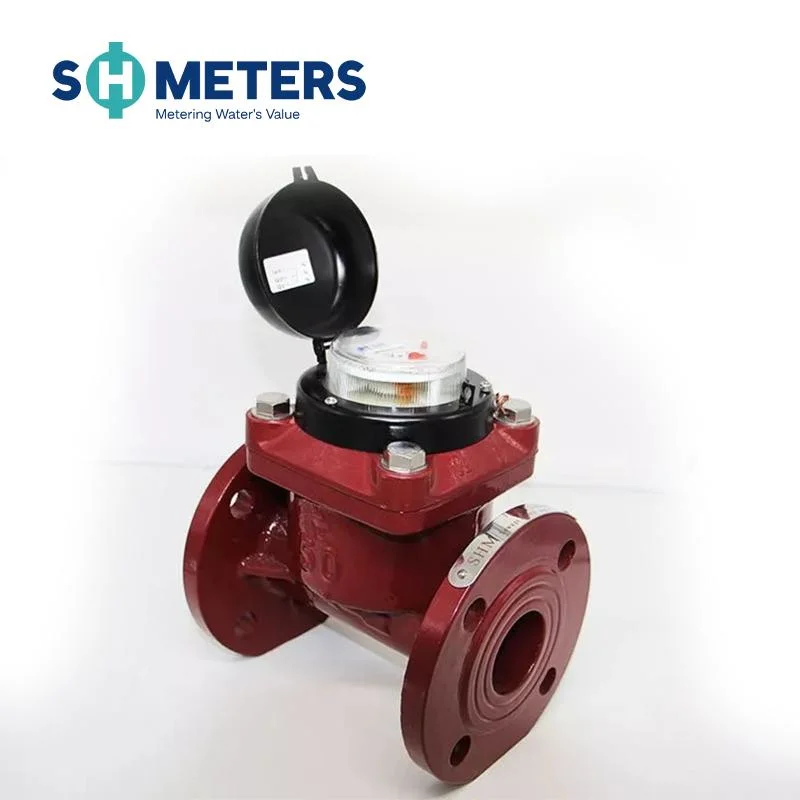 High Accuracy DN50-DN300 Class B Reed Switch Mechanism Woltman Hot Water Meter