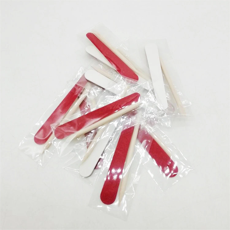 Disposables Nail Files Kit Set Mini Nail Files +Wooden Stick for Salon Hotel Use