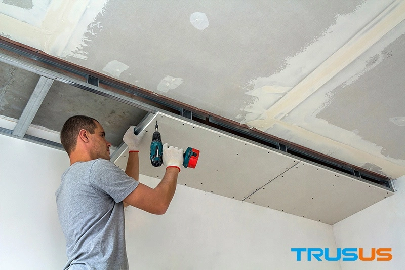 Trusus Fire Proof Advantage of Plaster Ceiling Australia Gypsum Board