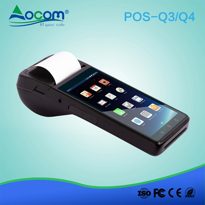 5.5 Inch 1280 X 720 Handheld Barcode Android POS Terminal