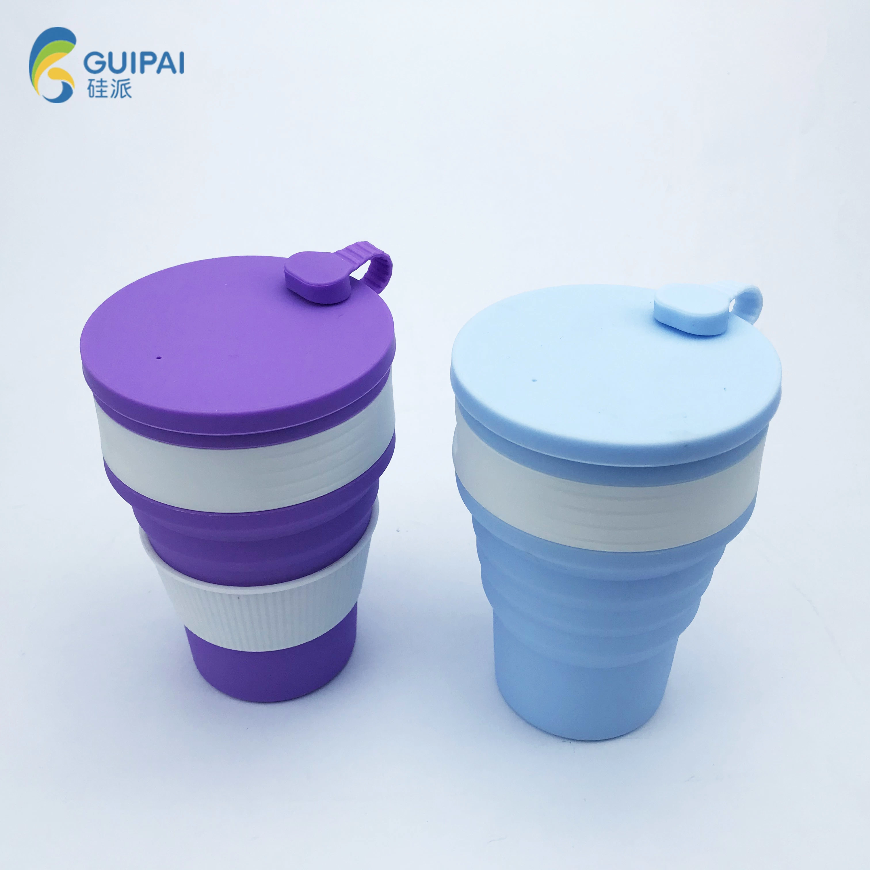 Wholesale Silicone Collapsible Cup Promotion Gift Silicone Collapsible Custom Foldable Coffee Cup