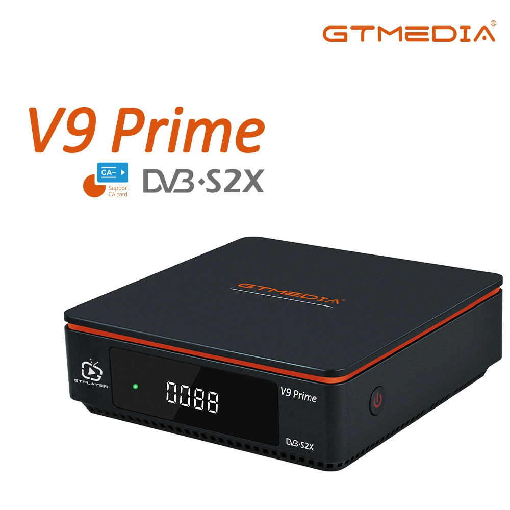 Gtmedia V9 Prime Digital Satellite TV Receiver H. 265 Dvbs/S2/S2X Built in WiFi Support T2-Mi, Hevc Multi Stream