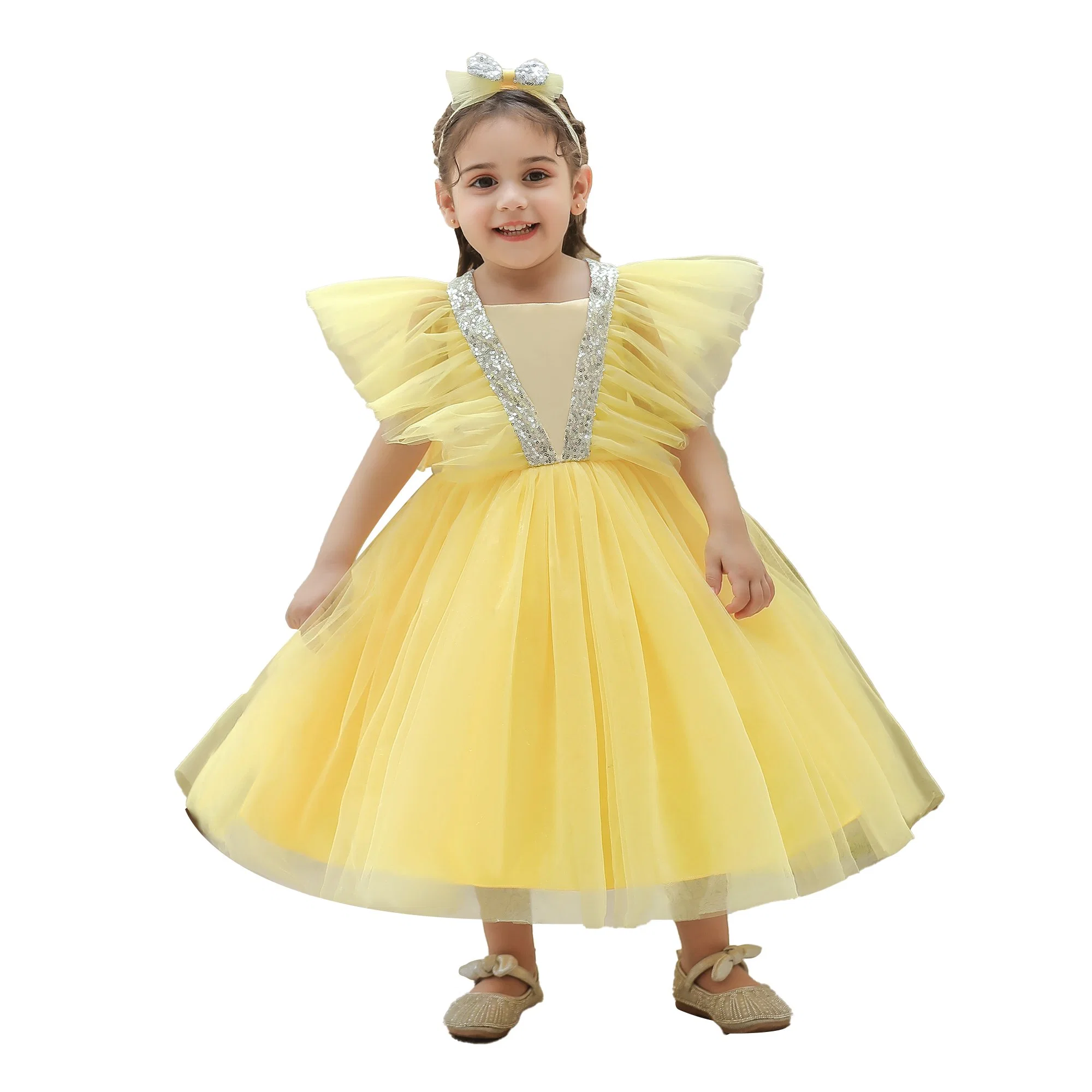 Les enfants Vêtements bébé Filles d'usure partie vêtement Robe de mariée robe de bal robe de princesse Frock Sweet Net