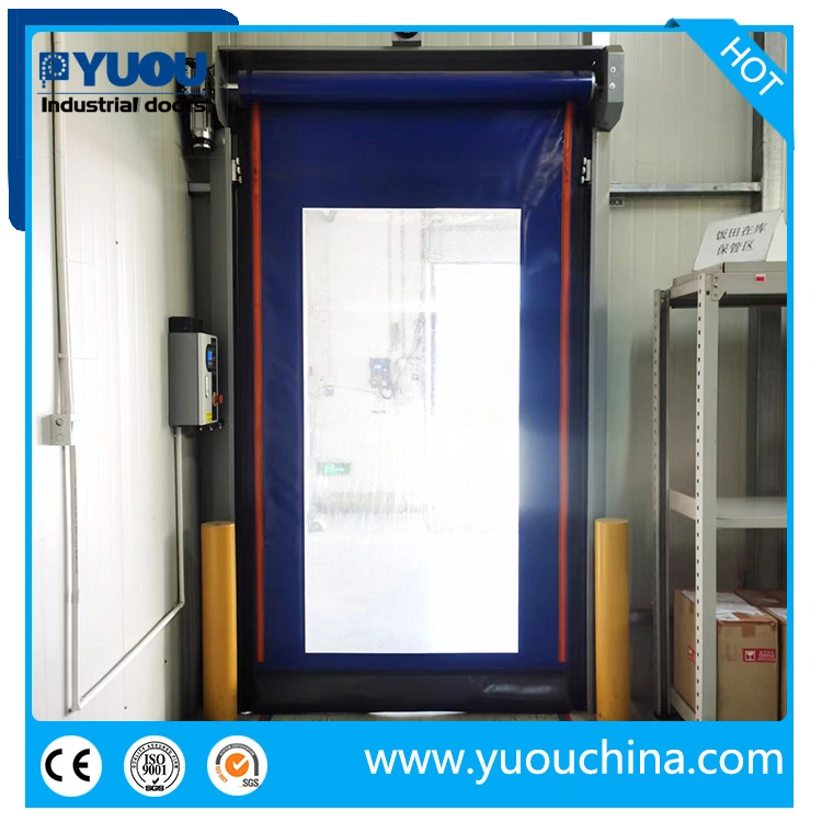 Automatic PVC Fabric Interior GMP Zipper Type Airtight Self Recovery Reset Repairing High Speed Roll up Rapid Roller Shutter Fast Acting Door for Clean Room