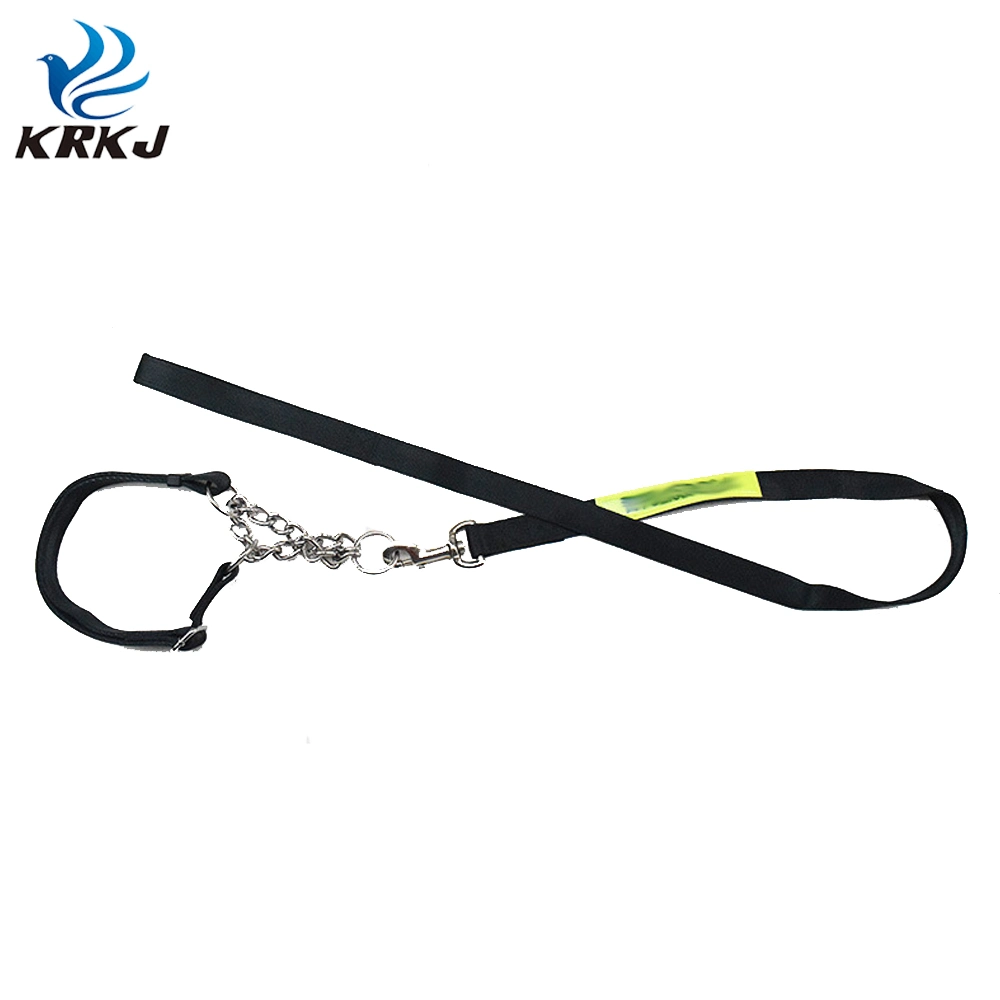 Tc1114 Good Quality Wholesale Tactical Dog Reflective Leash and Collar Lead Set