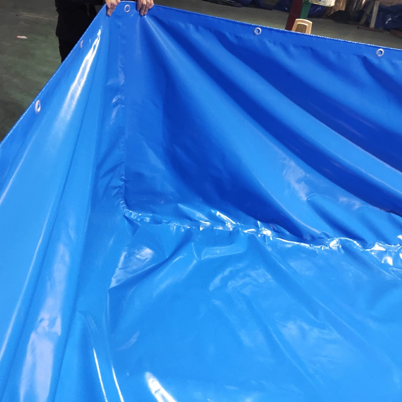 Blue 800g PVC Coated Tarpaulin for Swimming Pool