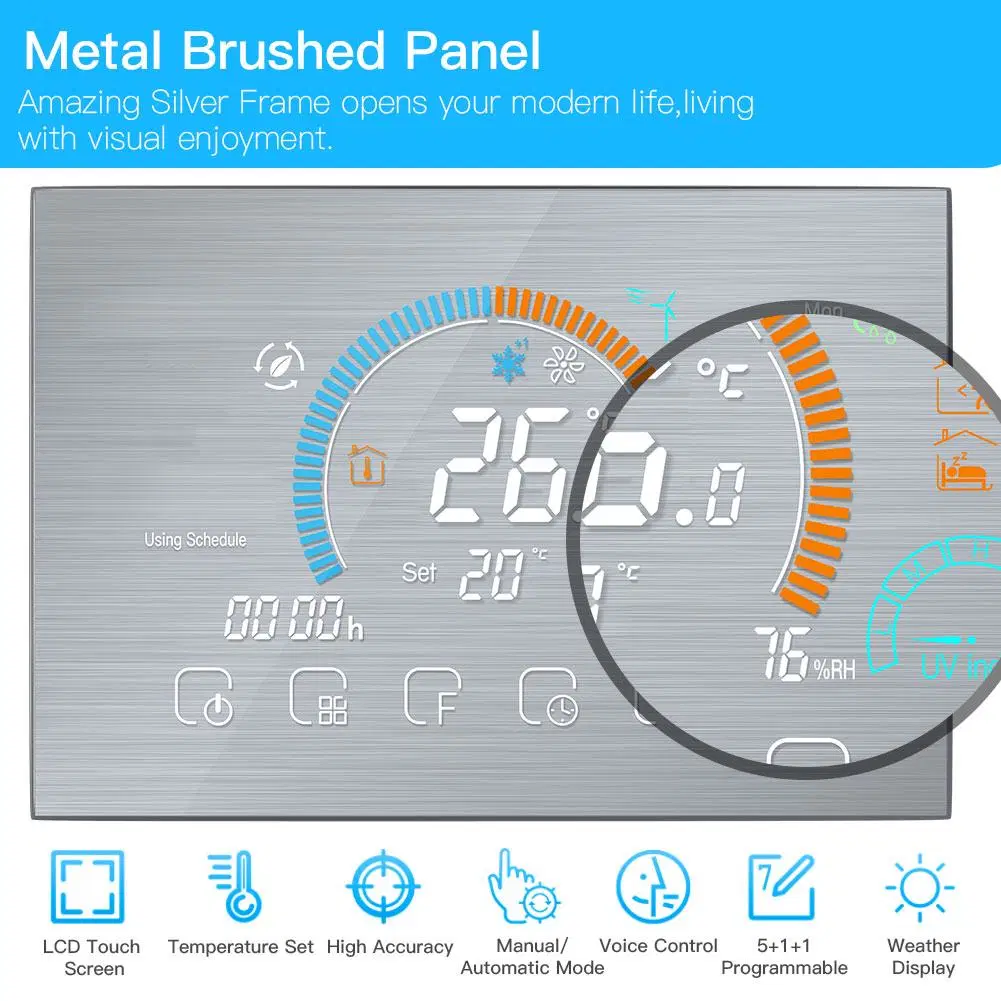 Support OEM Digital WiFi Wireless Smart Thermostat for Thermostatic Smart Life