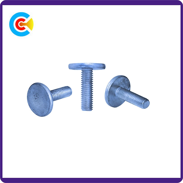 DIN/ANSI/BS/JIS Carbon-Steel/Stainless-Steel Non-Standard Flat Head Hand-Twist for Machine/Building Car/Bridge