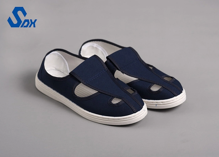 Suela de PU personalizable de calzado de seguridad Zapatos de lona ESD Salas Limpias antiestático