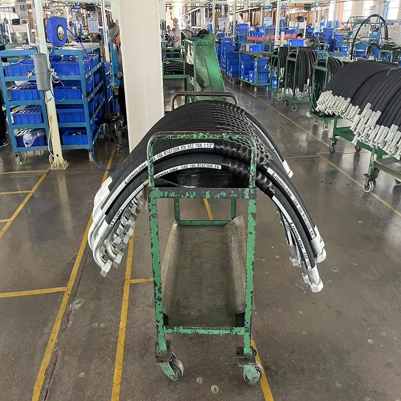 Steel Wire Braided Flexible Pressure Rubber Hydraulic Hose