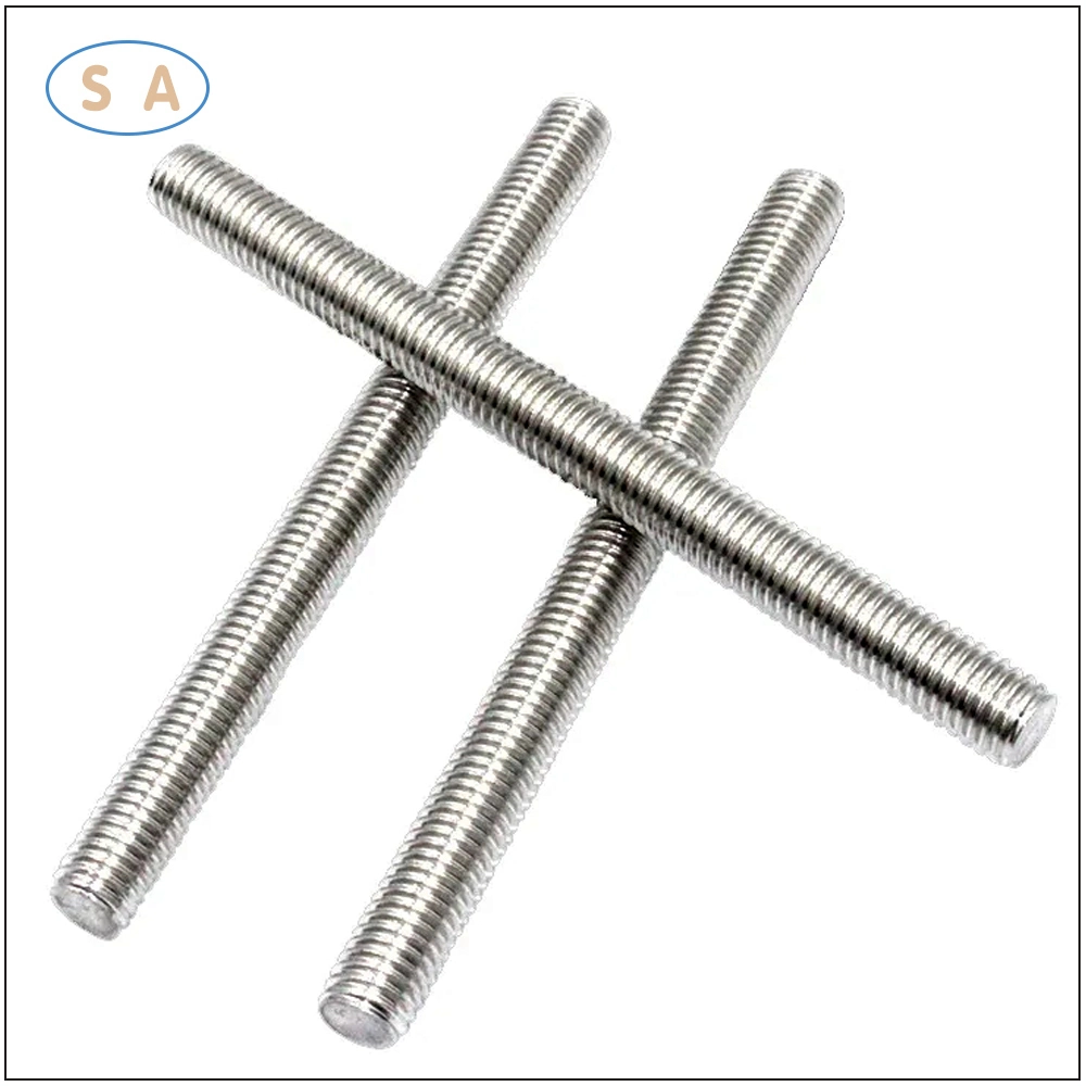 Customized Galvanized Full Tooth Threaded Rod Headless High Strength Threaded Rod Stud