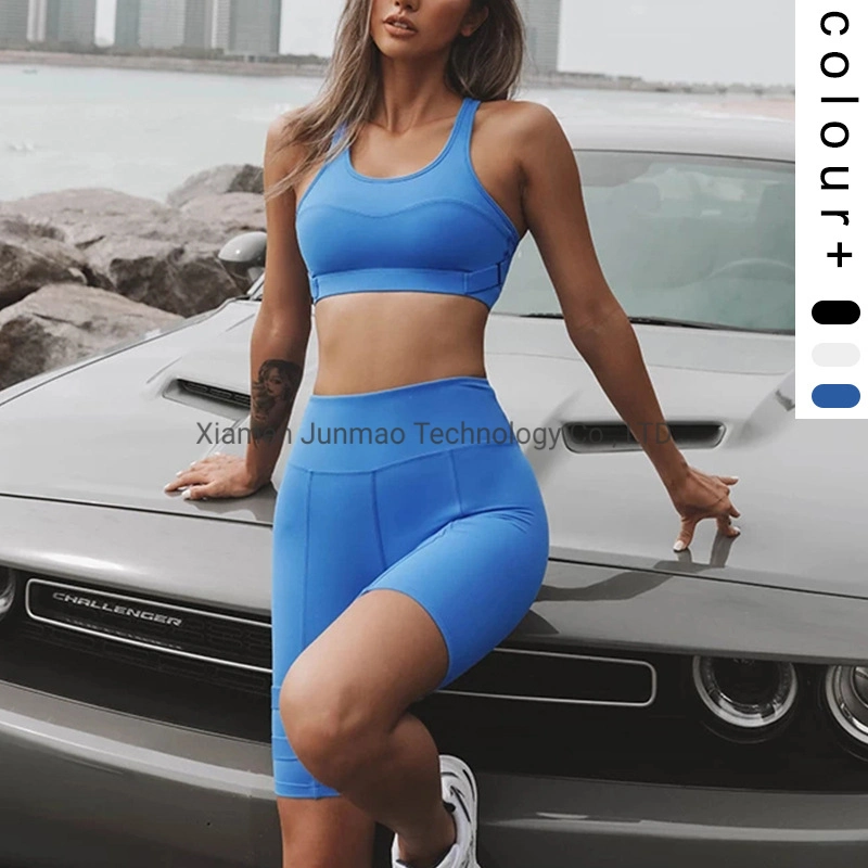 Sutiã de Fitness Exy Yoga Suit para mulher de novo estilo Moda respirável Calções desportivos vestuário de ginásio de secagem rápida