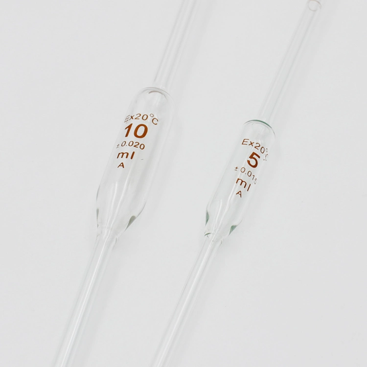 Laboratory Glass Transfer Serological Pipette with Scale