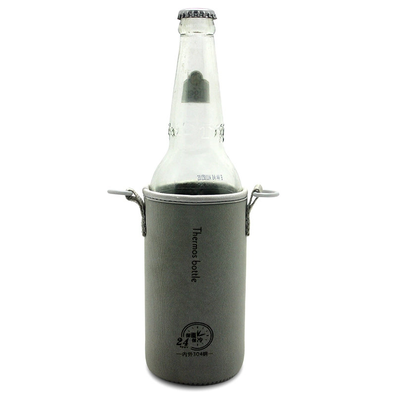 Lavable a máquina en blanco resistente funda de neopreno enfriador puede Stubby titular Abrebotellas