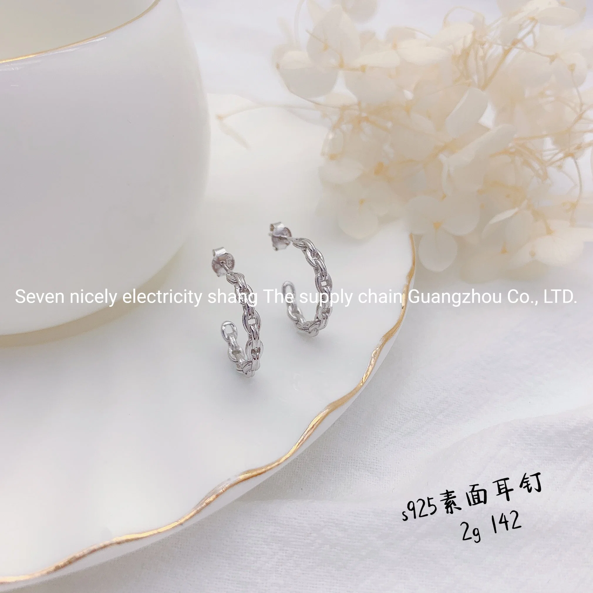 Hot Sale Fashion Design 925 Sterling Silver Jewelry Women Accessories High quality/High cost performance  Earrings