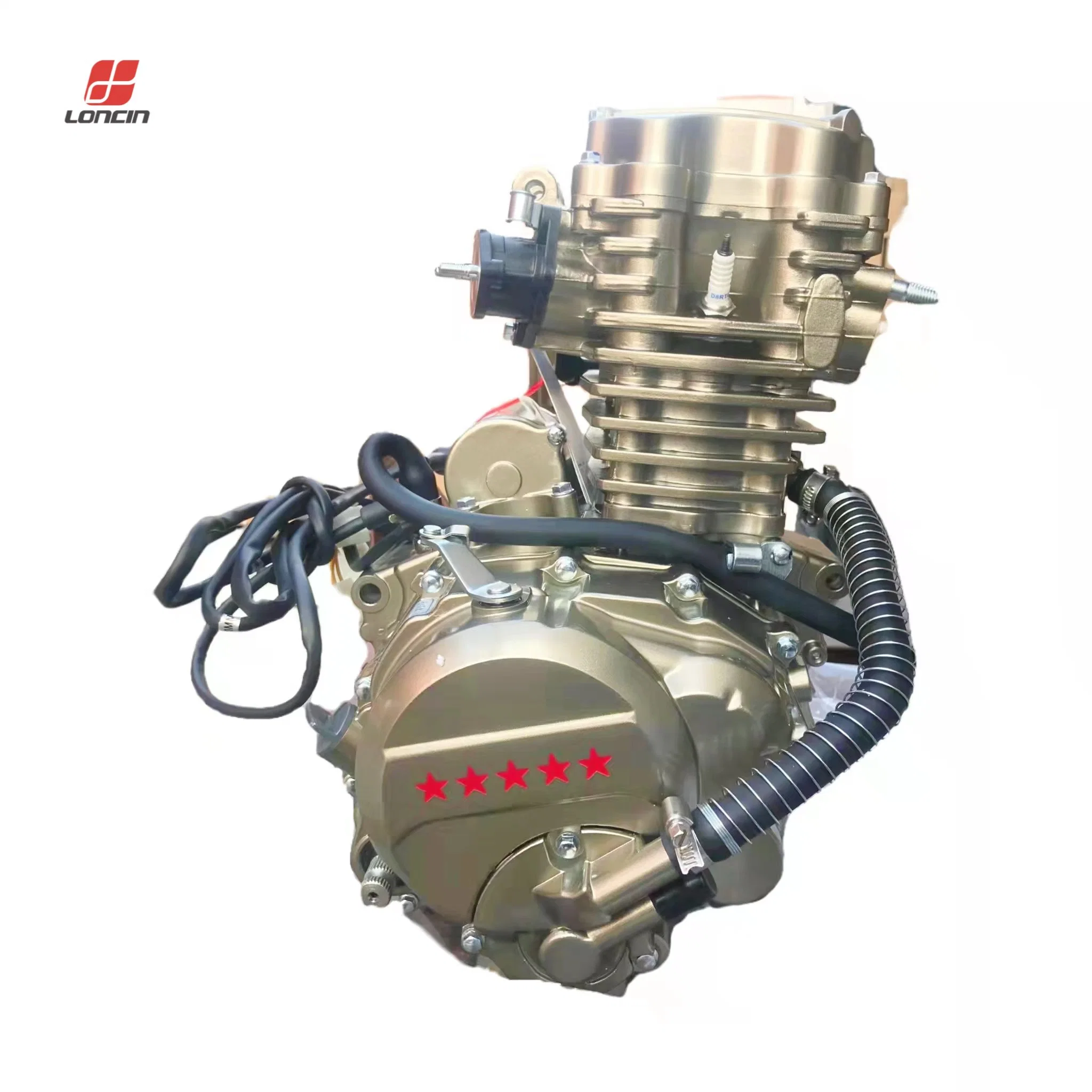 Vente d'usine Moteur Loncin 200cc 4 temps refroidi par eau Cg200 pour moto tout-terrain.