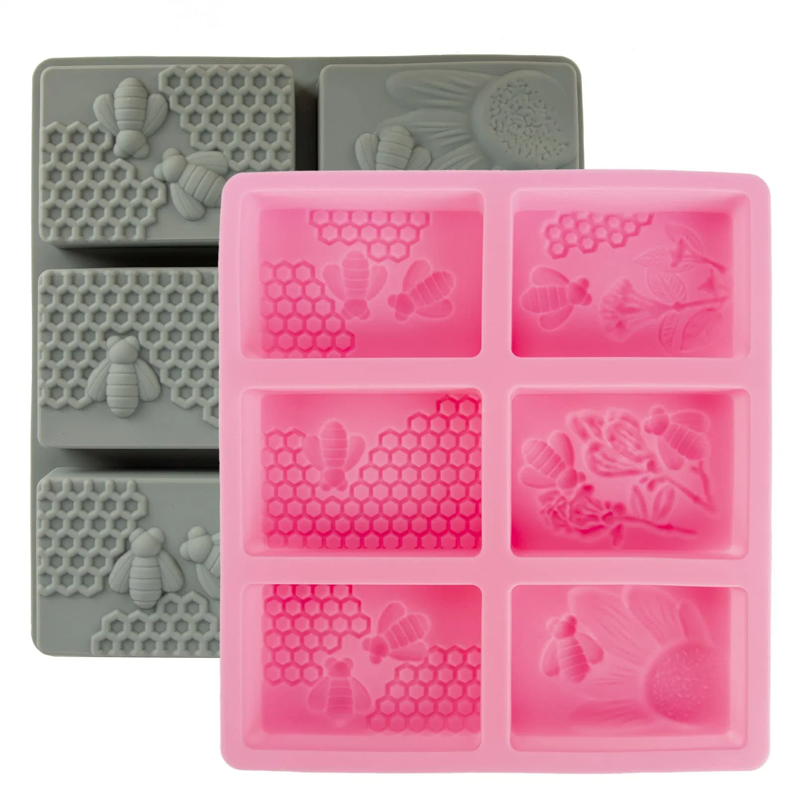 3D Honeybee Silicone Soap Set Homemade Craft Cake Chocolate Ice-Cube Tray Mold