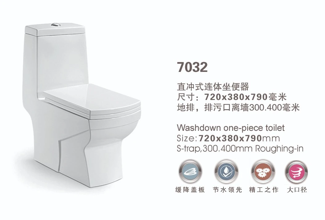 Chaozhou New Arrival Modern Products S Trap One Piece Shower Toilet