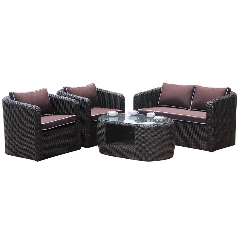 Hotel Outdoor Wicker Furniture Outdoor Sofa Set Outdoor Water Proof Sofa Furniture UV Resistant Sofa Set