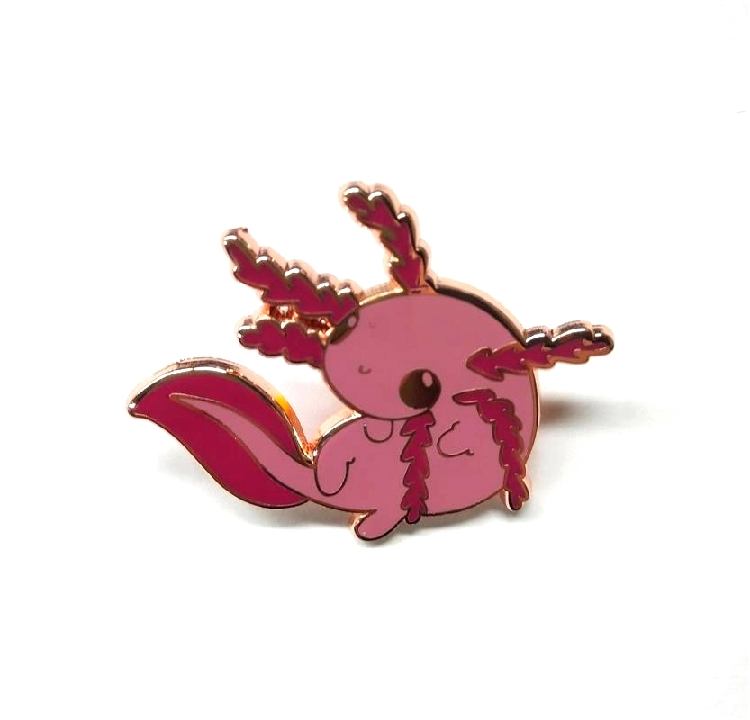 Cute Animal Worm Leaf Metal Custom Hard Enamel Badge Pin