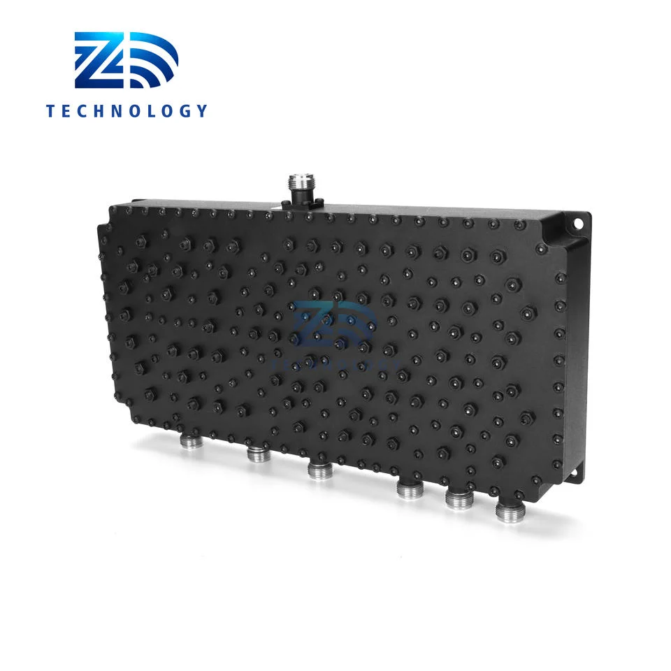 Customized Frequency 800-960MHz 1520-1670MHz 1805-1880MHz 1930-1990MHz 2110-2170MHz 2400-2500MHz 6 Way Combiner with N Female Connector