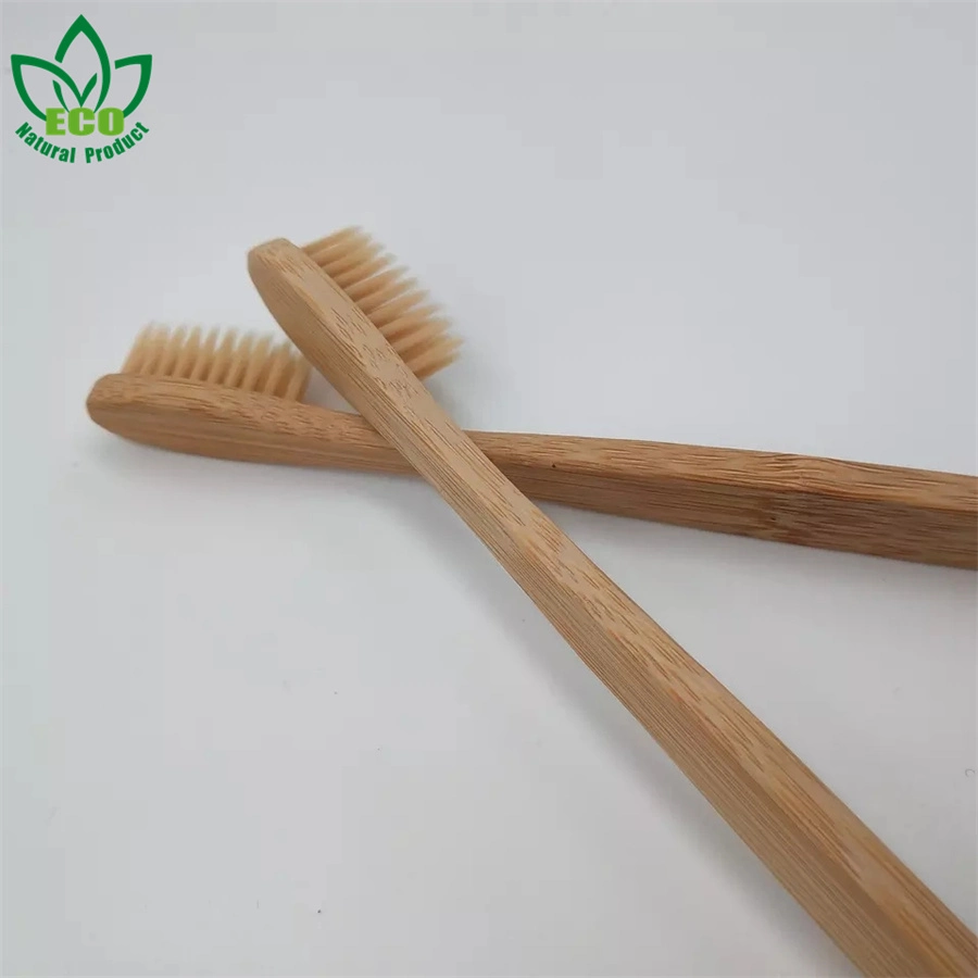 Cepillo de dientes mango de madera de bambú Hotel Comercio al por mayor 100% biodegradable de bambú natural el cepillo de dientes